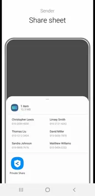 Samsung Private Share android App screenshot 4